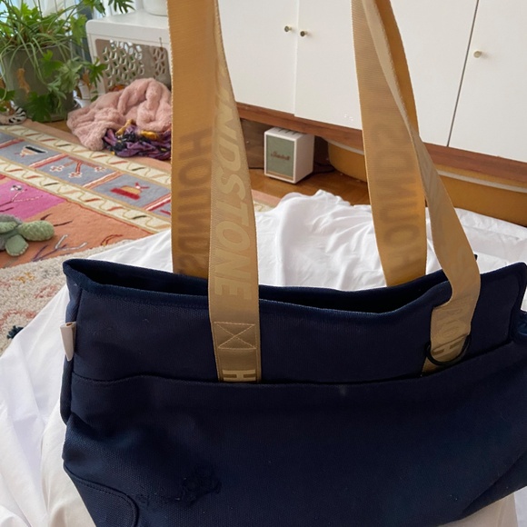 Houndstone Navy Canvas Dog Tote Bag – Stylish and Durable Pet Carrier - Picture 9 of 11